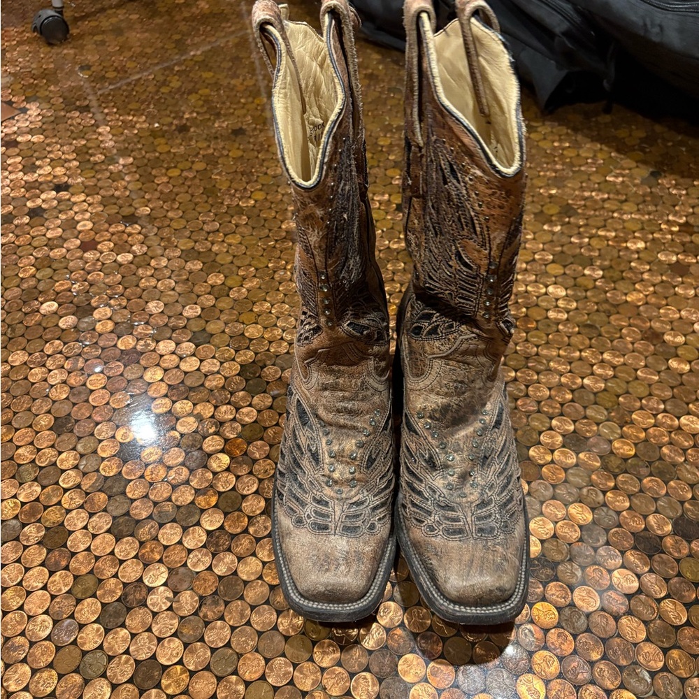 Brown Western Leather Boots
